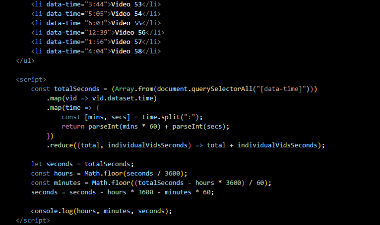 Day 18 Adding Up Times with Reduce preview